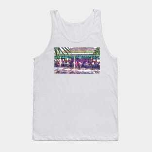 Coffee and Beignets in New Orleans Watercolor Tank Top